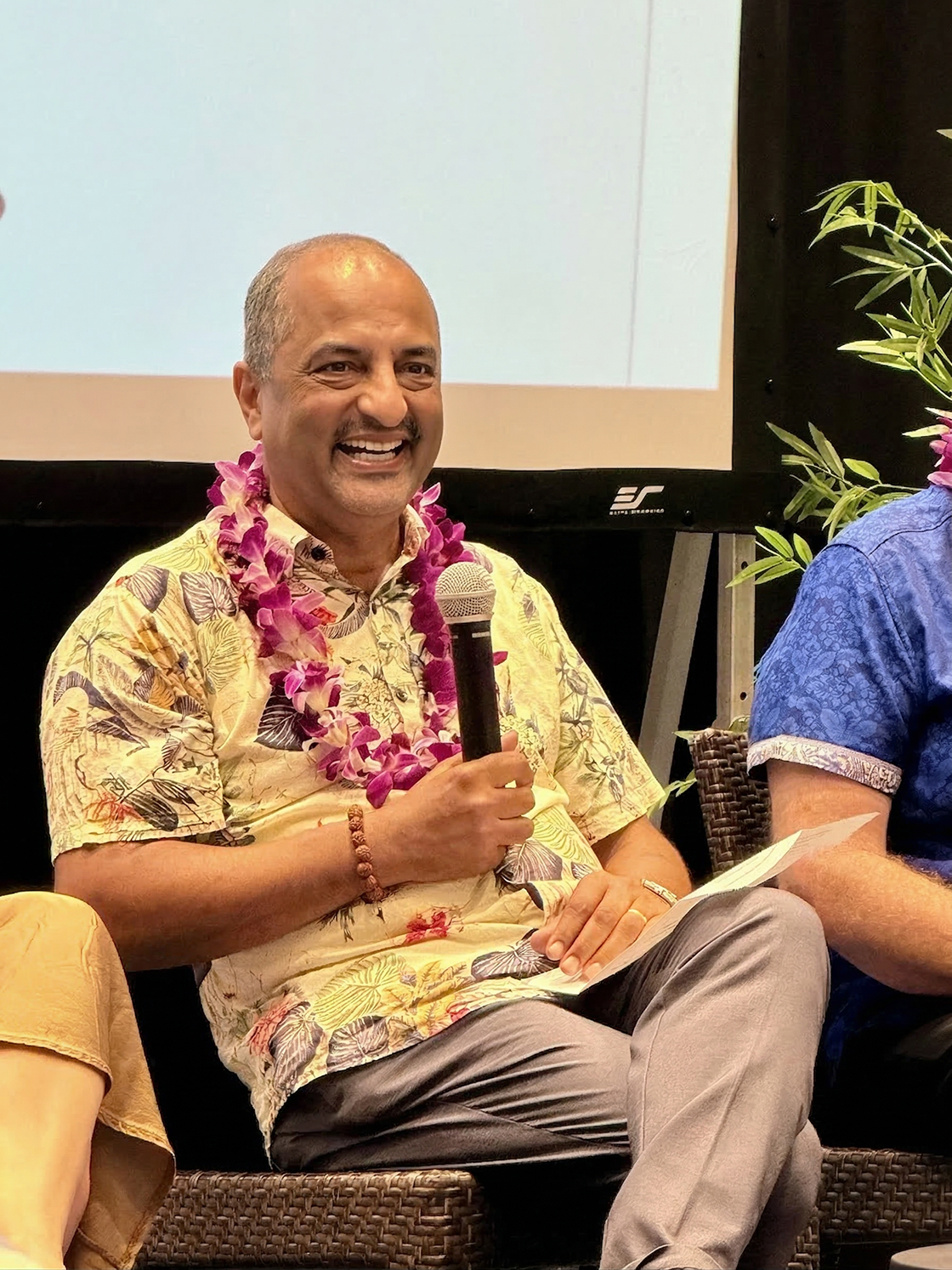 Jay Rao speaking at an industry event