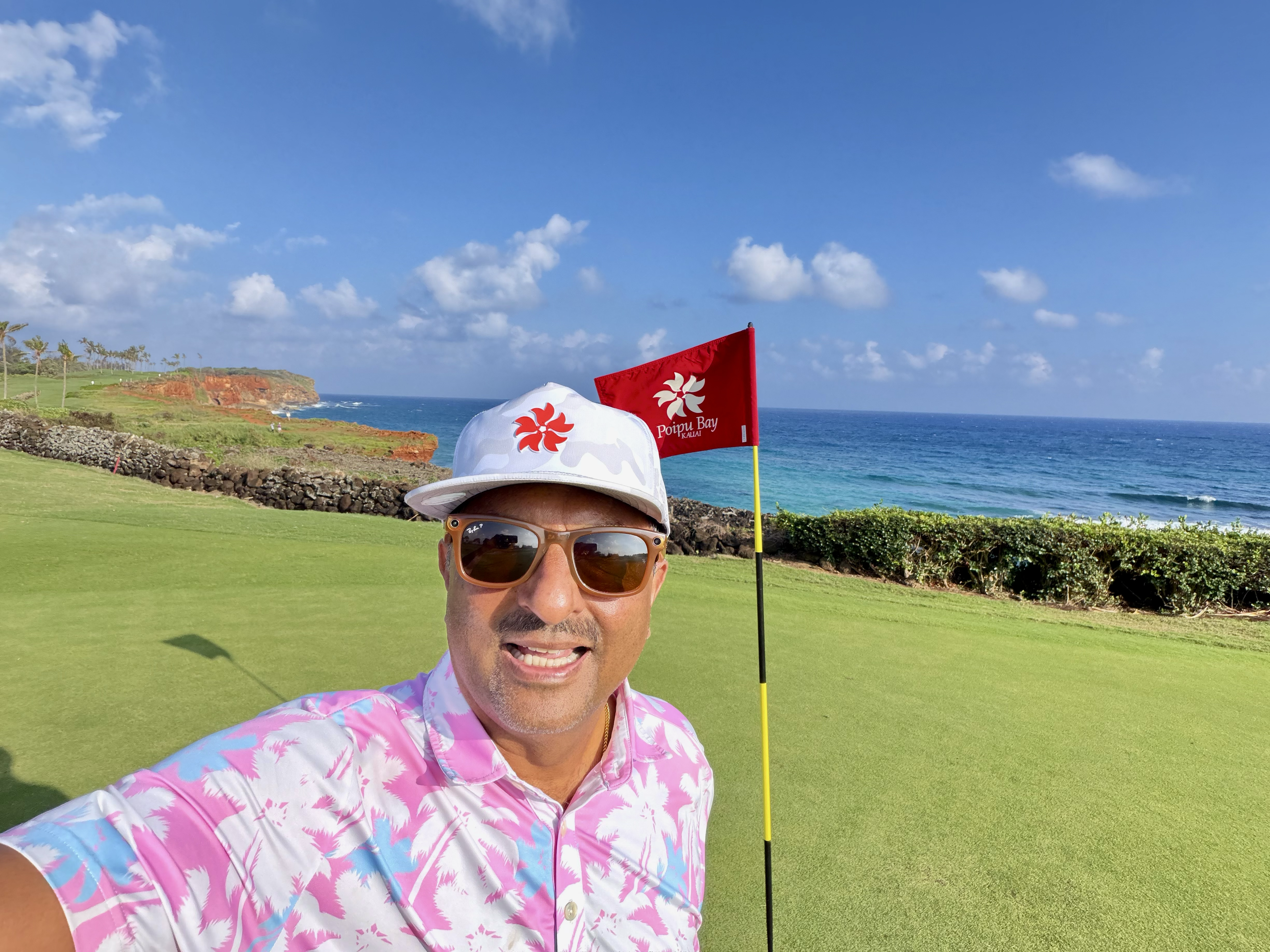 Jay Rao golfing at Poipu Bay, Kauai